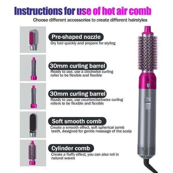 Breus,Hair Stayler Multicolor 5 In 1 Hot Air Styler for women, For Personal  at Rs 520/piece in Surat