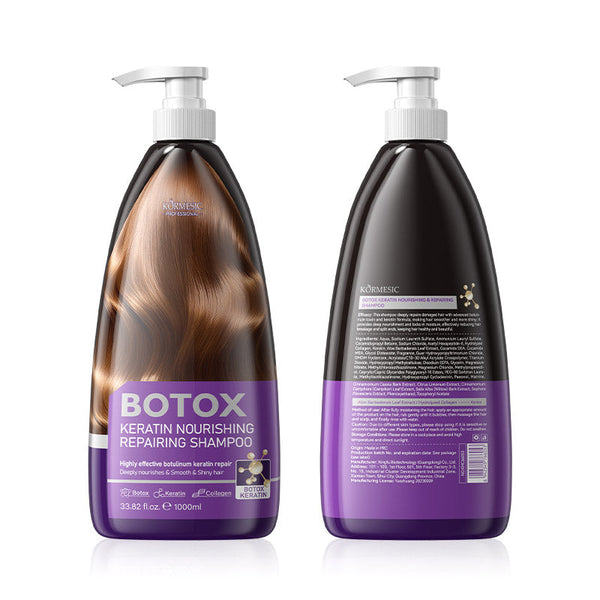 Professional-grade hair repair shampoo with keratin.