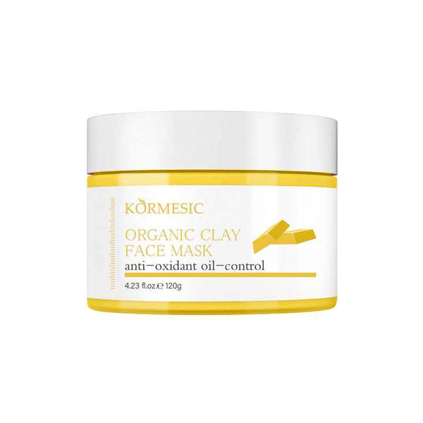 Kormesic Turmeric Cleansing Mud in a 120g jar, designed to purify, brighten, and soothe the skin with natural turmeric and nourishing ingredients for a refreshed complexion."