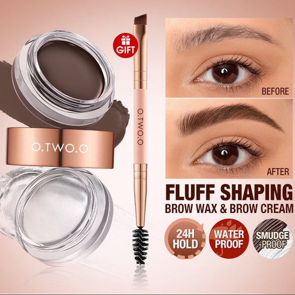 O.TWO.O 2 IN 1 Eyebrow Wax Brow Cream Eyebrow Enhancer
