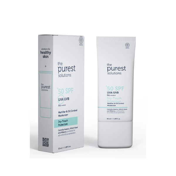 The Purest Solutions Dry-Touch Protection Mattifier & Oil Control Moisturizer for oily Skin 50+ SPF :- 50 ml