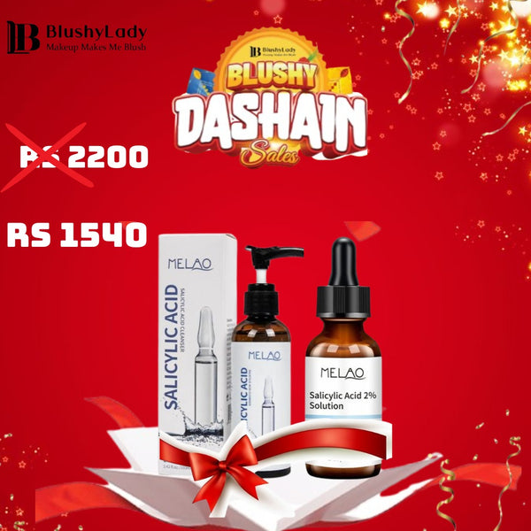 Dashain Combo Set(Melao Salicylic Acid Cleanser: 100 ml And Melao Salicylic Acid 2% Solution – 30 ml)