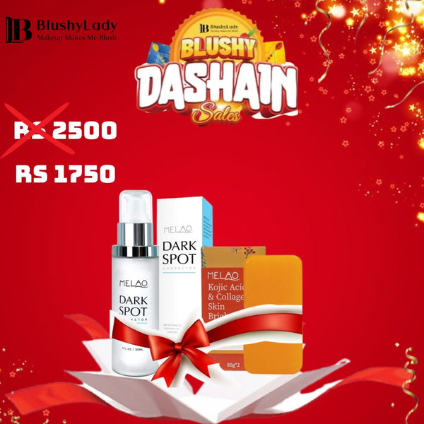 Dashain Combo Set (Melao Kojic Acid Soap and Collagen Skin Brightening Soap -80 gm And Melao Dark Spot Corrector Serum:-30 ml)