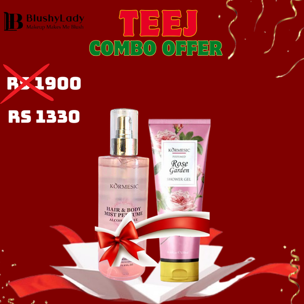Combo Set (Kormesic Hair And Body Perfume-290ml And Kormesic Shower Gel-200gm