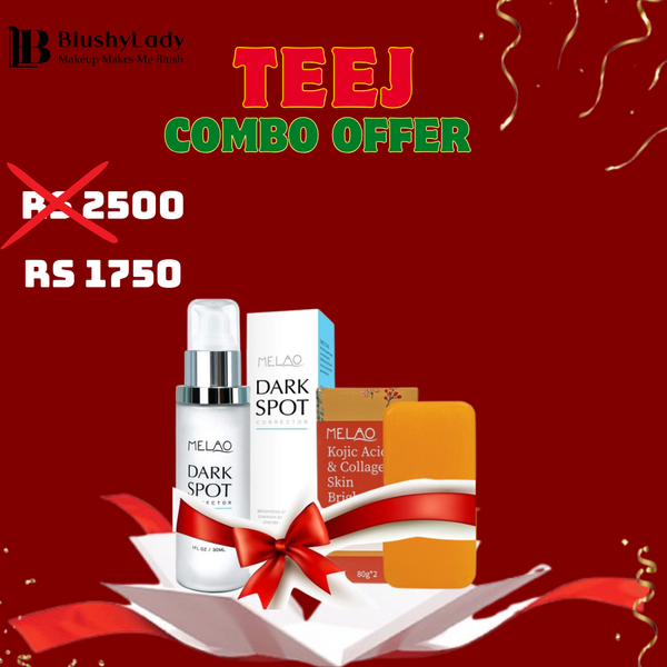 Combo Set (Melao Kojic Acid Soap and Collagen Skin Brightening Soap -80 gm And Melao Dark Spot Corrector Serum:-30 ml)