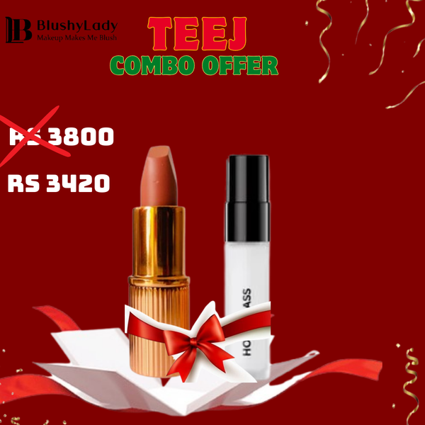 Combo Set (Charlotte Tilbury Mini Matte Revolution Lipstick And Hourglass Mini Vanish Airbrush Primer-3ml)