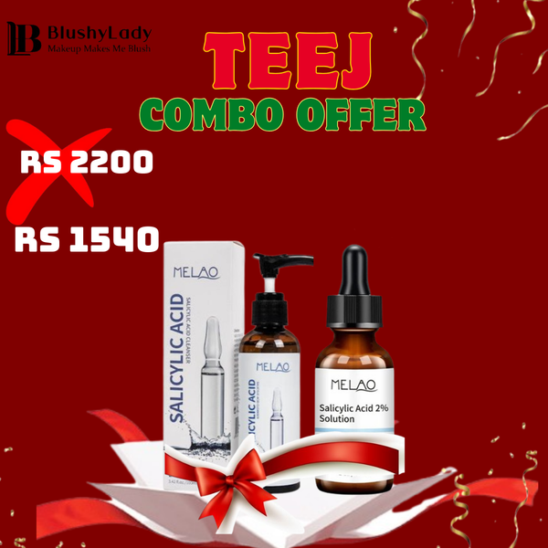 Combo Set (Melao Salicylic Acid Cleanser: 100 ml And Melao Salicylic Acid 2% Solution – 30 ml)