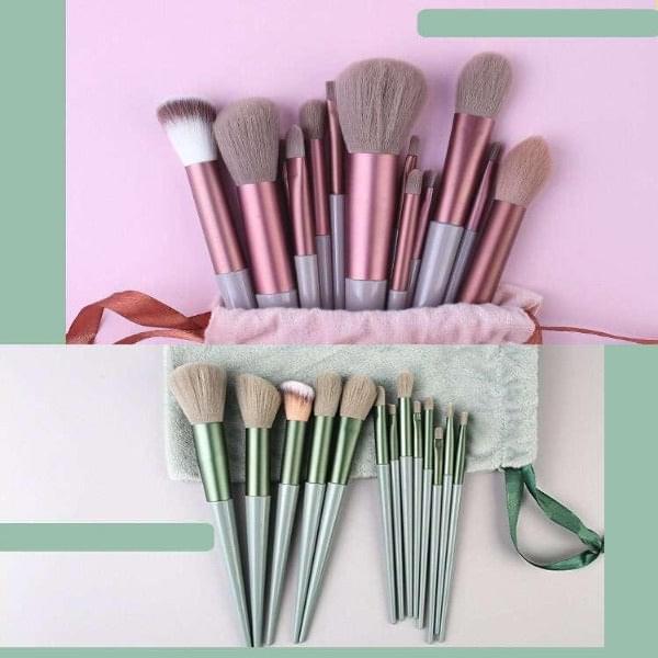 13 pcs Portable Makeup Brush Pack Set-In 2 Colors