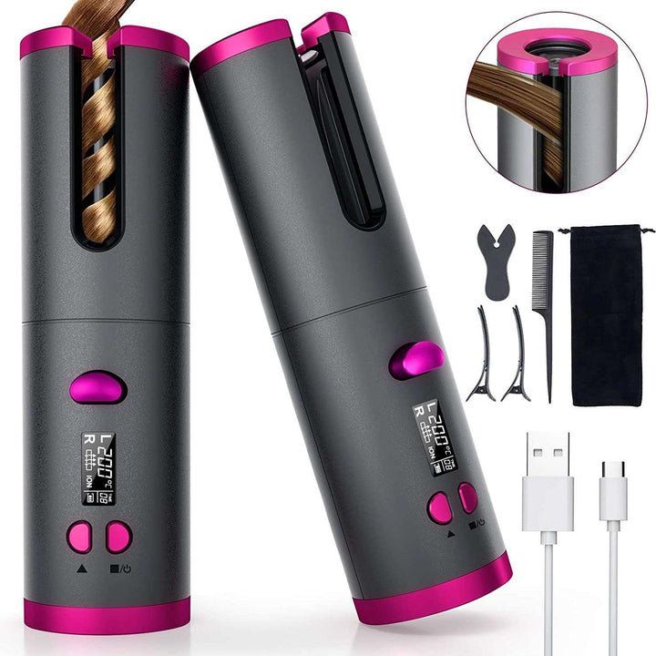 Wireless Automatic Hair Curling Iron-In 3 Colours - BlushyLady
