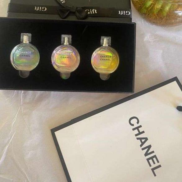 Chance Chanel 3 in 1( 7.5ml) Miniature Gift Set (black ribbon Box) Perfume for Women - BlushyLady