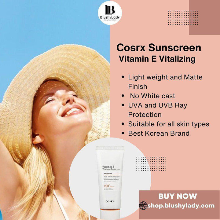 Cosrx Vitamin E Vitalizing Sunscreen SPF 50+ :- 50 ml - BlushyLady