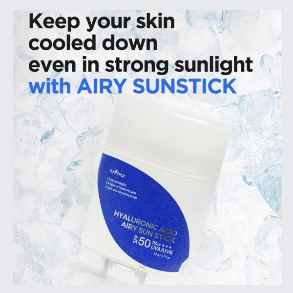 Isntree - Hyaluronic Acid Airy Sun Stick :- 22 gm - BlushyLady