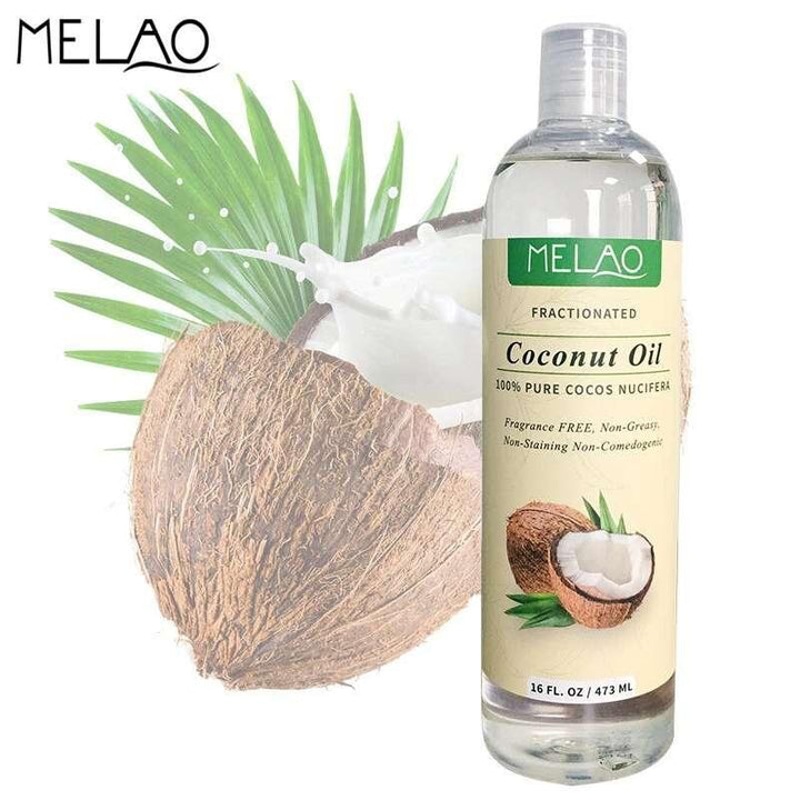 Melao Fractioned Coconut Oil 100% Pure :- 473 ml - BlushyLady