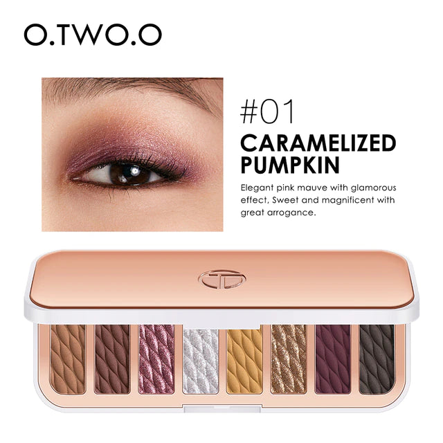 O.TWO.O 8 Colors Luxury Gold Eyeshadow Palette :- In 4 Shades - BlushyLady
