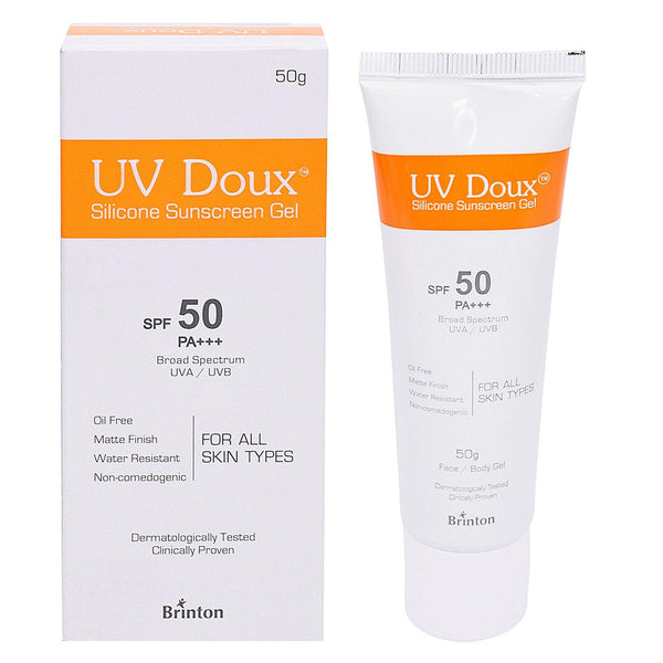 Uv Doux Silicone Sunscreen Gel Spf 50+ 50 gm - BlushyLady