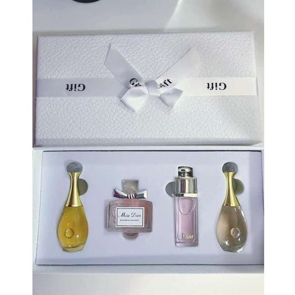 Christian Dior 4 in 1( 5ml) Miniature Gift Set (White Box) Perfume for Women