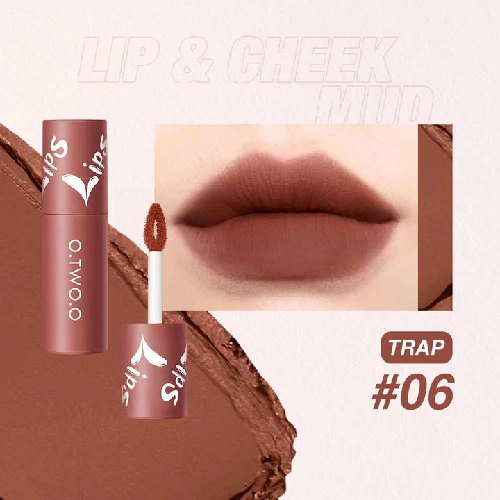 O.TWO.O Upgrade New Design Matte Finish Lip Mud - BlushyLady