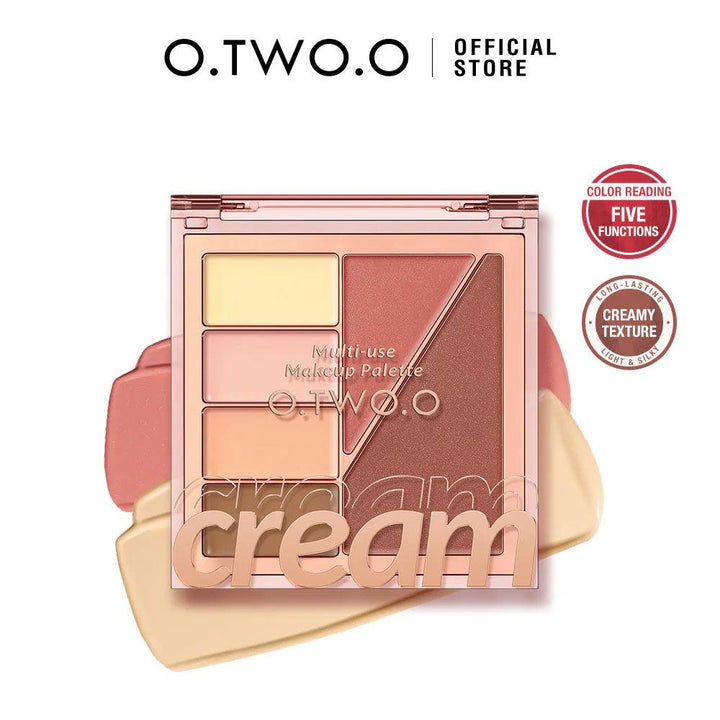 O.TWO.O Multi Use Creamy Makeup Pallet Of Concealer Contour Blush Cream - BlushyLady