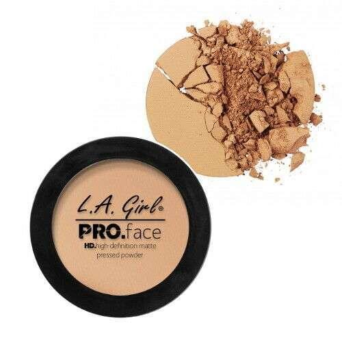 LA Girl Pro Face HD High Definition Matte Pressed Powder-In Nude Beige - BlushyLady