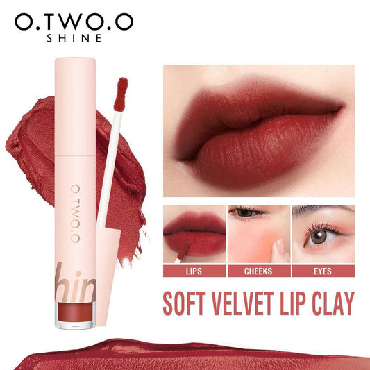 O.TWO.O SHINE Series 8 Colors Soft Velvet Matte lipstick - BlushyLady