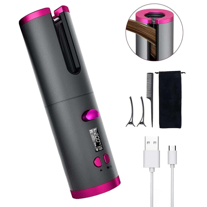 Wireless Automatic Hair Curling Iron-In 3 Colours - BlushyLady