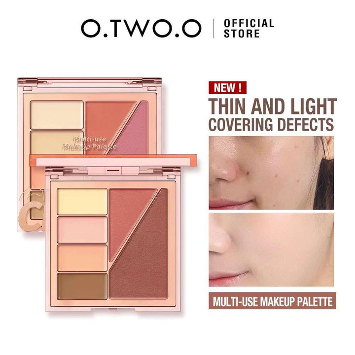 O.TWO.O Multi Use Creamy Makeup Pallet Of Concealer Contour Blush Cream - BlushyLady