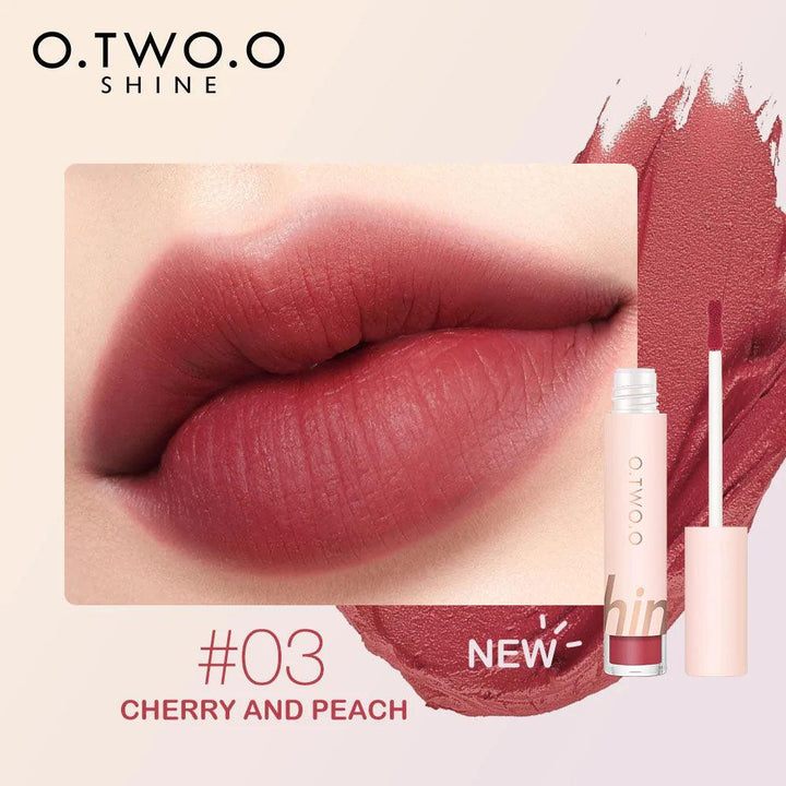 O.TWO.O SHINE Series 8 Colors Soft Velvet Matte lipstick - BlushyLady